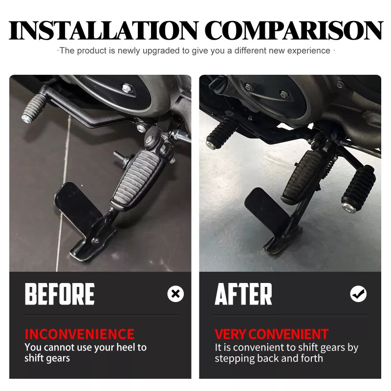 HDBUBALUS Heel Toe Gear Shift Lever Shifter Pegs For Harley