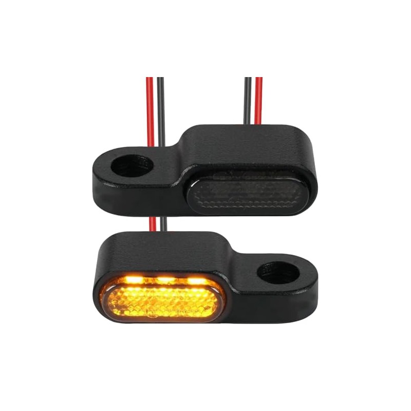 Pack of 2 Mini Motorcycle LED Indicators 12 V E24