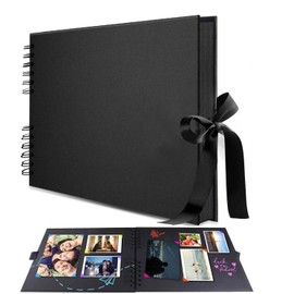 Álbumes de fotos, álbumes de recortes, álbumes de memoria de bricolaje 40 páginas papel Álbum de recortes para fotos A4 11.4x8.3 pulgadas regalo de bebé de aniversario de boda familiar