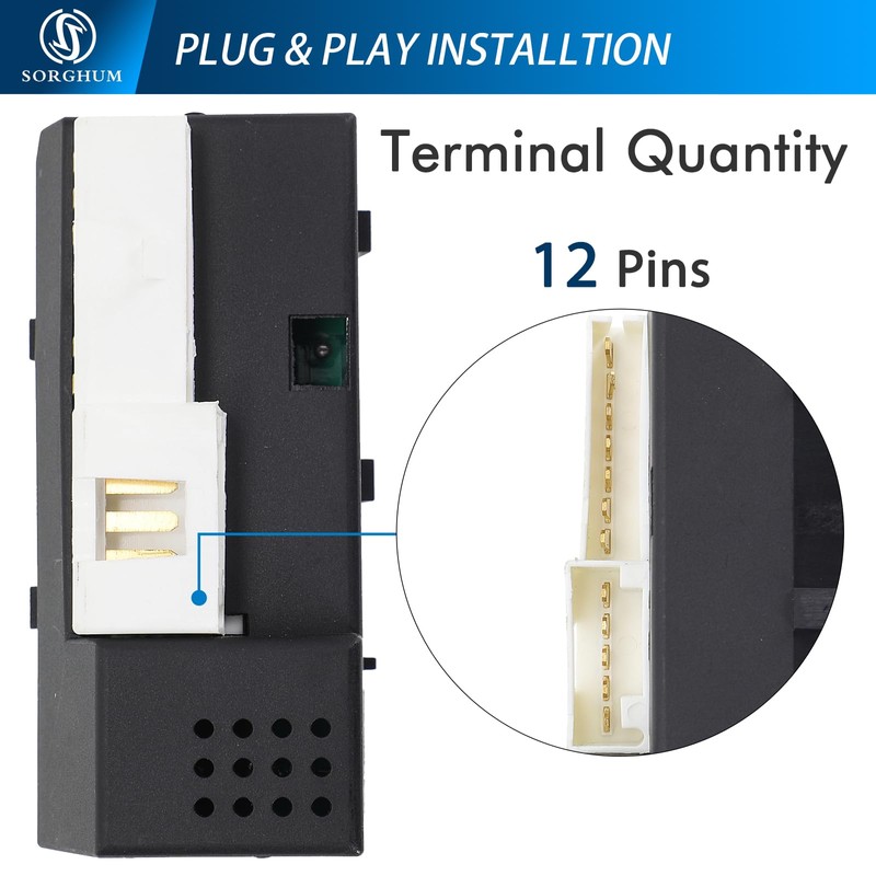 Sorghum Power Window Switch Driver Side - Master Window Switch