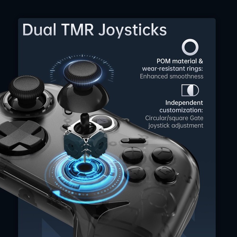Machenike G1Pro PC Controller with TMR Joystick, 1000Hz Wireless Gaming