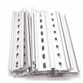 T&G 20 Pieces DIN Rail Slotted Aluminum RoHS 8" Inches Long 35mm Wide 7.5mm High