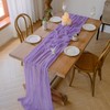 Cheesecloth Table Runner 35x120 Inches Boho Gauze Sheer Fabric Table