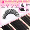 FANXITON FANXITON Lash Clusters Thick Fluffy Lash Clusters D Curl