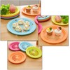 Young Wolf 24Pcs 6 Colors Heavy Duty Plastic Paper Plate