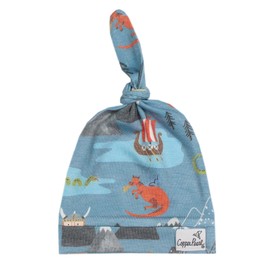 Copper Pearl Gorro de bebé con Nudo Superior elástico, Suave Vikingo, 0-4 Meses, Vikingo, Newborn
