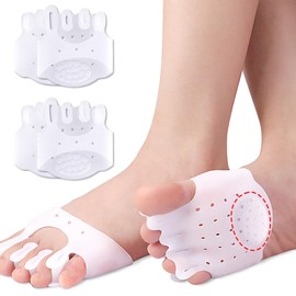 Toe Spacers, Toe Separators, Spreaders and Straighteners, Metatarsal Pads, Bunion Corrector for Women, Men, Overlapping Hammer Toe Spacers, Toe Corrector
