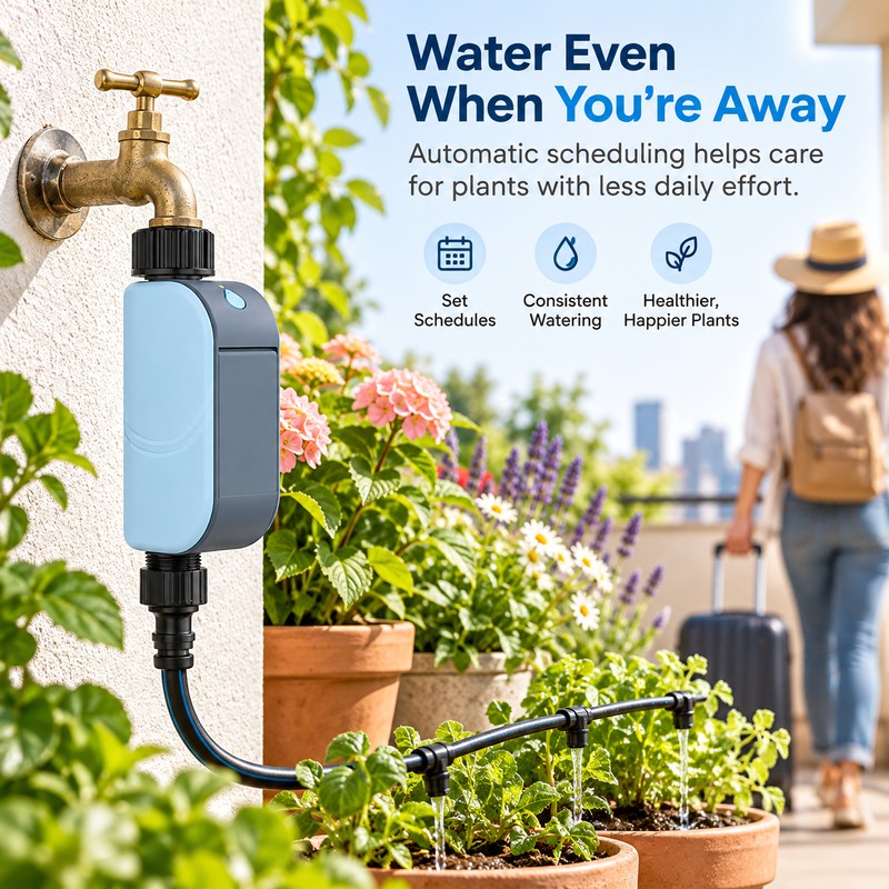 Smart WiFi Garden Watering Timer for Irrigation – Automatic Outdoor