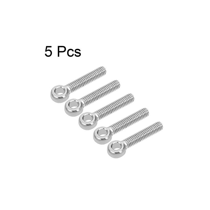 sourcing map M6 x 30mm 304 Stainless Steel Machine Shoulder