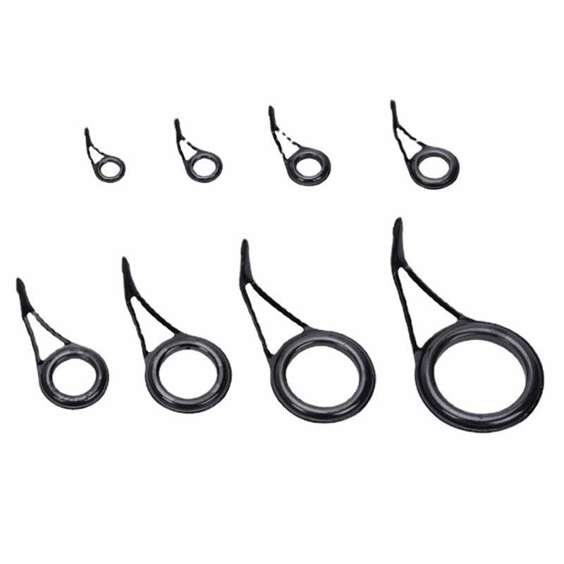 Fishing Rod Tip Repair Kit High Carbon Steel Ceramic Ring