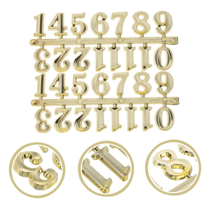 ABOOFAN 4 Set DIY Arabic Clock Numerals Wall Clock Kit
