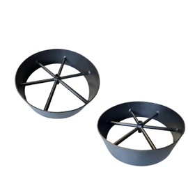 10 Inch Round Spoke Carriage Wheel Replacement For Oklahoma Joe's Highland, Longhorn, Char-Broil 1767130 (2 Pack)