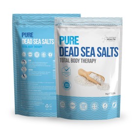 Pure Dead Sea Salt - Premium Bath Salts for Muscle Recovery and Relaxation, Total Body Therapy Luxury Dead Sea Salts for Baths, 1 Kg