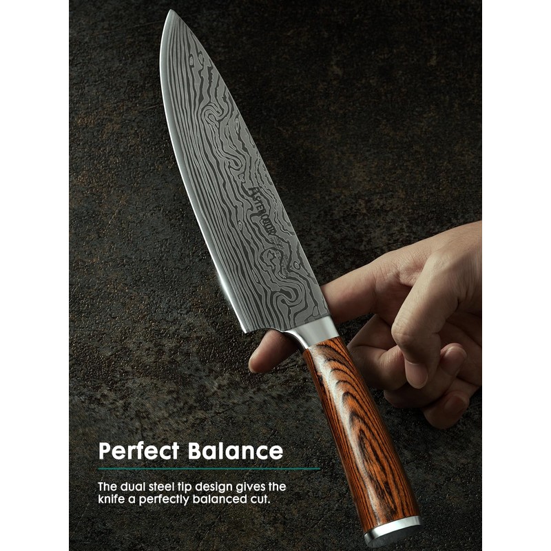 Astercook Chef Knife, 8 Inch Professional Kitchen Chef Knife, German