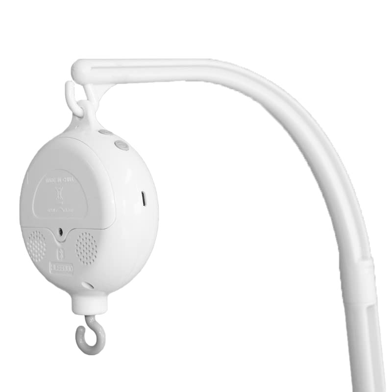 HLEEDUO Bluetooth Mobile for Crib, Mobile Rotary Music Box Spinner