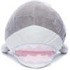 Kawaii Plush Shark Pillow – Soft Gray Shark Stuffed Animal,