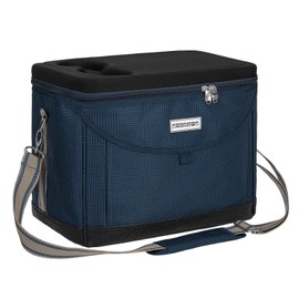 anndora Cooler Bag 22 L Picnic Cool Box 35 x 24 x 27 cm Choice of Colours, Blue houndstooth