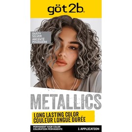 Got2b Metallics - Tinte permanente para el cabello, color plateado polvoriento M72 | Multi-dimensional metallic finish, Head-turning radiance, Anti-fa