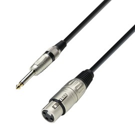 ah Cables Microphone Cable | Adam Hall® XLR Female x Jack TS | 10 m/32 Ft