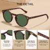 CARFIA Vintage Polarized Sunglasses for Men UV400 Protection Hand-polished Acetate