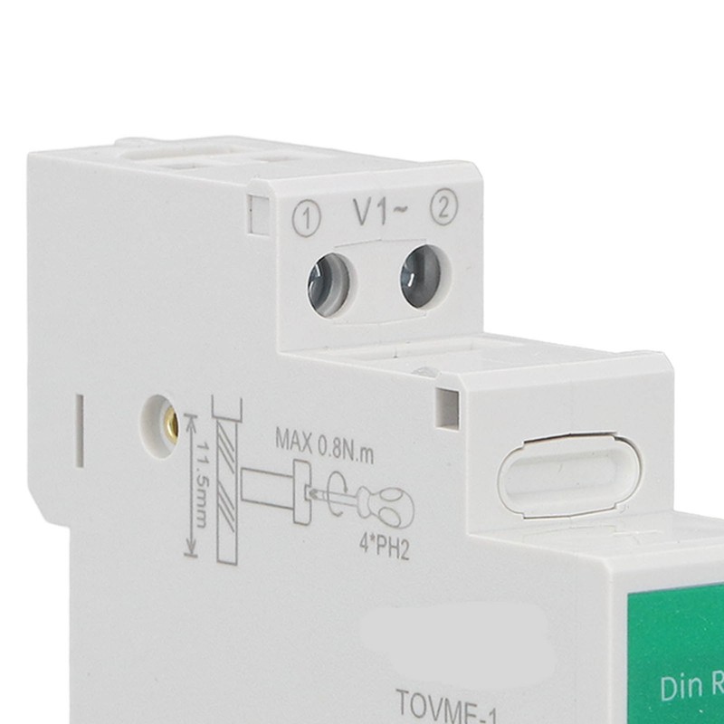 TONGOU Din Rail Voltage Meter Intelligent LCD Digital AC Voltmeter