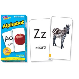 TREND ENTERPRISES: Alphabet Skill Drill Flash Cards, Content-Rich Self-Checking Cards to Practice and Master, Great for Skill Building, 80 Cards Included, Ages 4 and Up