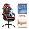 FelixKing PU Gaming Chair Racing Ergonomic Design W/ Footrest USB