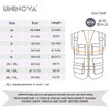 UNINOVA High Visibility Safety Vest - Multi Pockets Reflective Mesh
