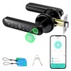 Evanshow Fingerprint Door Lock Biometric Door Knob with Keypad Keyless