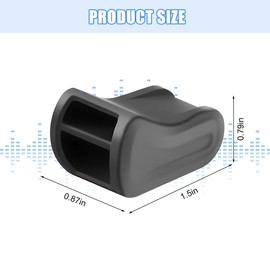 Norkmdi Car Air Vent Adapters, 2PCS Silicone Mini Plug-in Vehicle Air Conditioning Outlet Converter Clip, Automotive Replacement Accessories, Compatible with 2017-2023 Model 3 & 2020-2025 Y