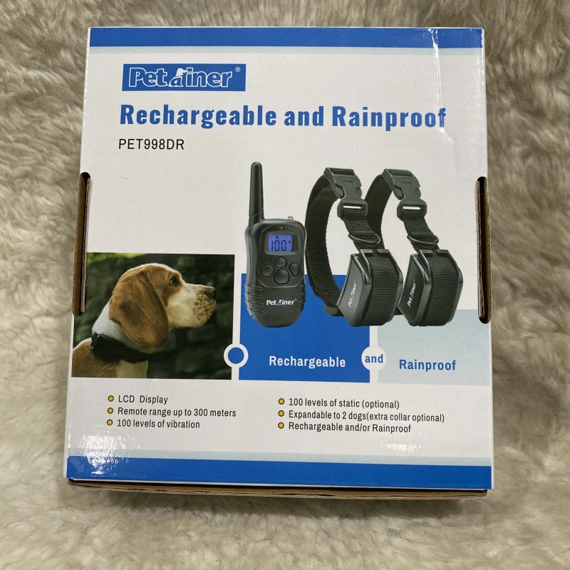 Petainer Petaine PET998DR Rechargeable Waterproof Dog/Pet Training Collar System W/Remote