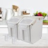 50 lb Flour Storage Container, 2 Pack Rice Storage Container