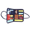 Kids Dress Learning Board Zipper Lace Up Buckles Release Felt