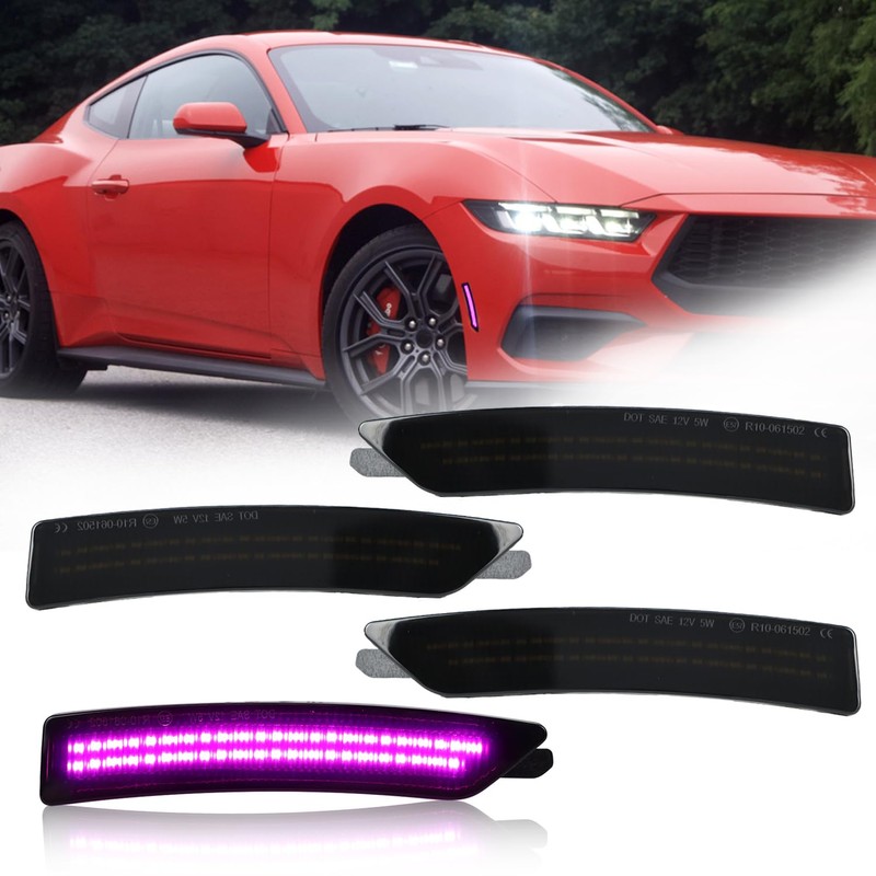 Vektoris Smoked Lens LED Front & Rear Fender Side Marker