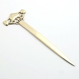 Brass Heart Letter Opener - Set of 6