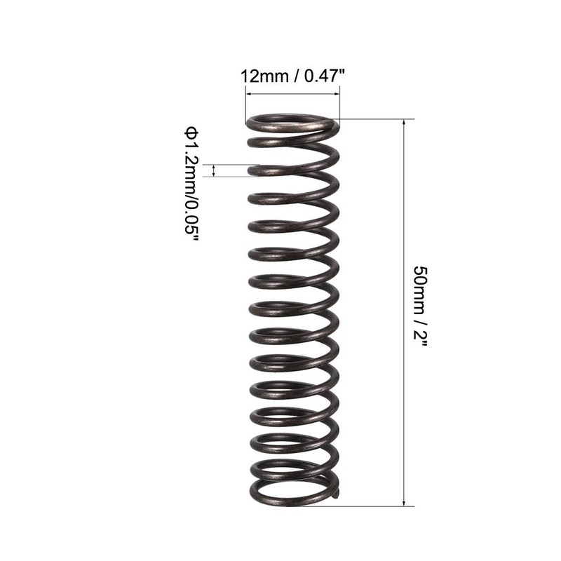 sourcingmap Compression Spring - 1.2mm Wire Dia , 12mm OD