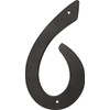 HIllman 841628 4-Inch Nail-On Black Die Cast Aluminum, House Number