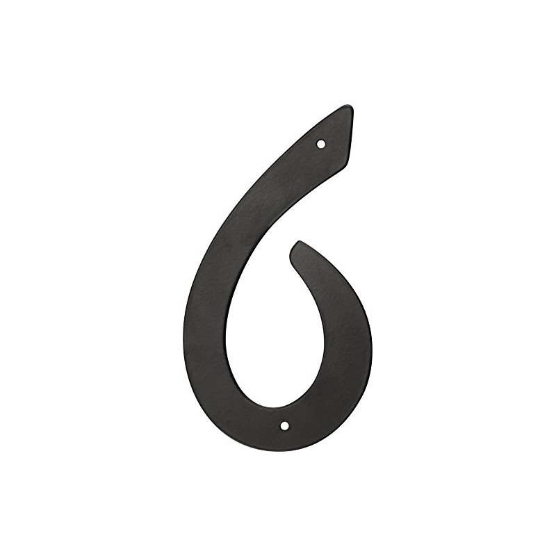 HIllman 841628 4-Inch Nail-On Black Die Cast Aluminum, House Number