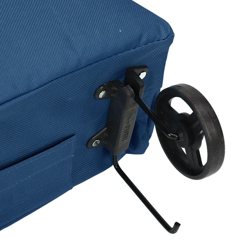 Foldable Shopping Cart with Wheels, Reusable Shopping Cart Bag, Large