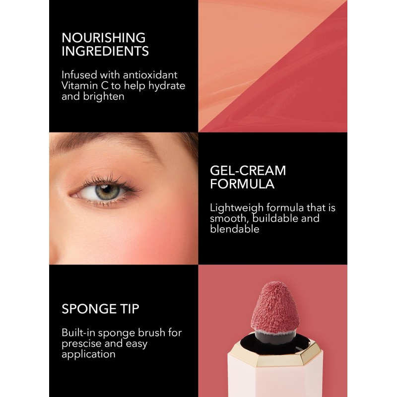 SHEGLAM Color Bloom Liquid Blush Makeup for Cheeks Matte Finish-Love