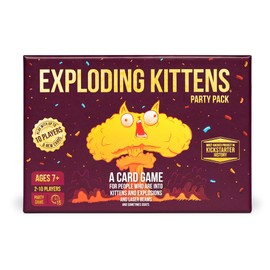 Exploding Kittens Party Pack - 2-10 Players - Ages 7+ - 15 Minutes to Play - Party & Family Card Game for Kids & Adults