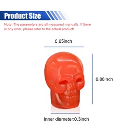 ZIMISI 4PCS Luminous Tire Valve Stem Caps for Car, Fluorescent Skull Leakproof Car Air Caps Cover Glow in The Dark, Corrosion Resistant Auto Tire Pressure Cap Decoration for Motorcycle, SUV (Red)