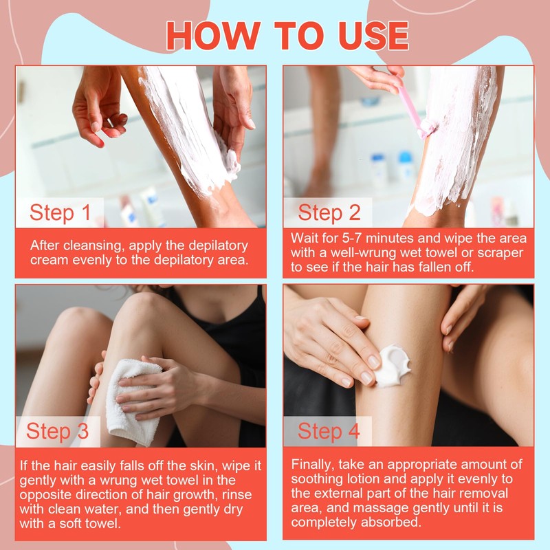 Bye Bye Bush Hair Removal Cream, 150 ml Depilation Cream,