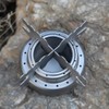 Lixada Mini Titanium Liquid Alcohol Burner Ultralight Titanium Camping Stove