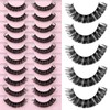 Newcally Lashes Nautral Look False Eyelashes Russian Strip Lashes Mink