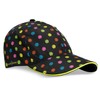 Headsweats Podium Baseball Cap Hat, Black/Neon Pickleball, One Size