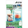 A-One 29394 Label Stickers, Waterproof, Glossy Film, Transparent, Postcard Size,