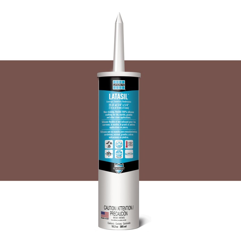 LATICRETE Latasil High Performance Silicone Sealant, Quarry Red #46