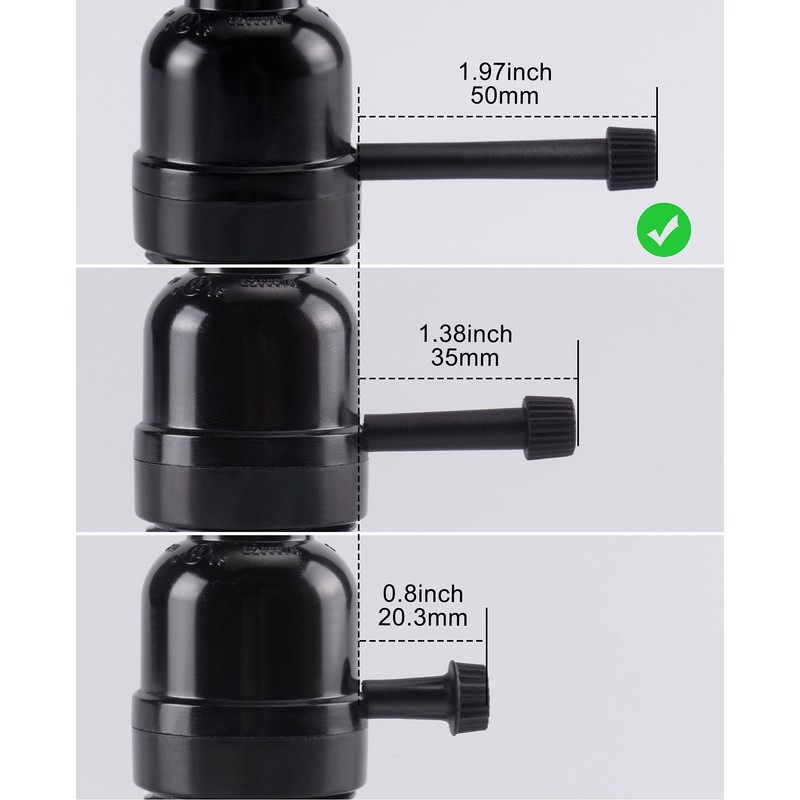 DiCUNO Lamp Switch Knob Replacement, On Off Turn Knobs Switches
