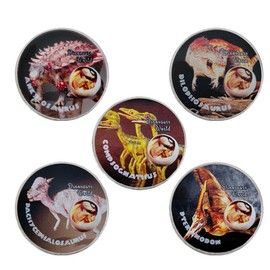 Dinosaur Commemorative Coin Set, 10pcs